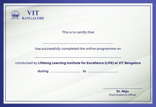 VIT_Bangalore_Sample_Certificate
